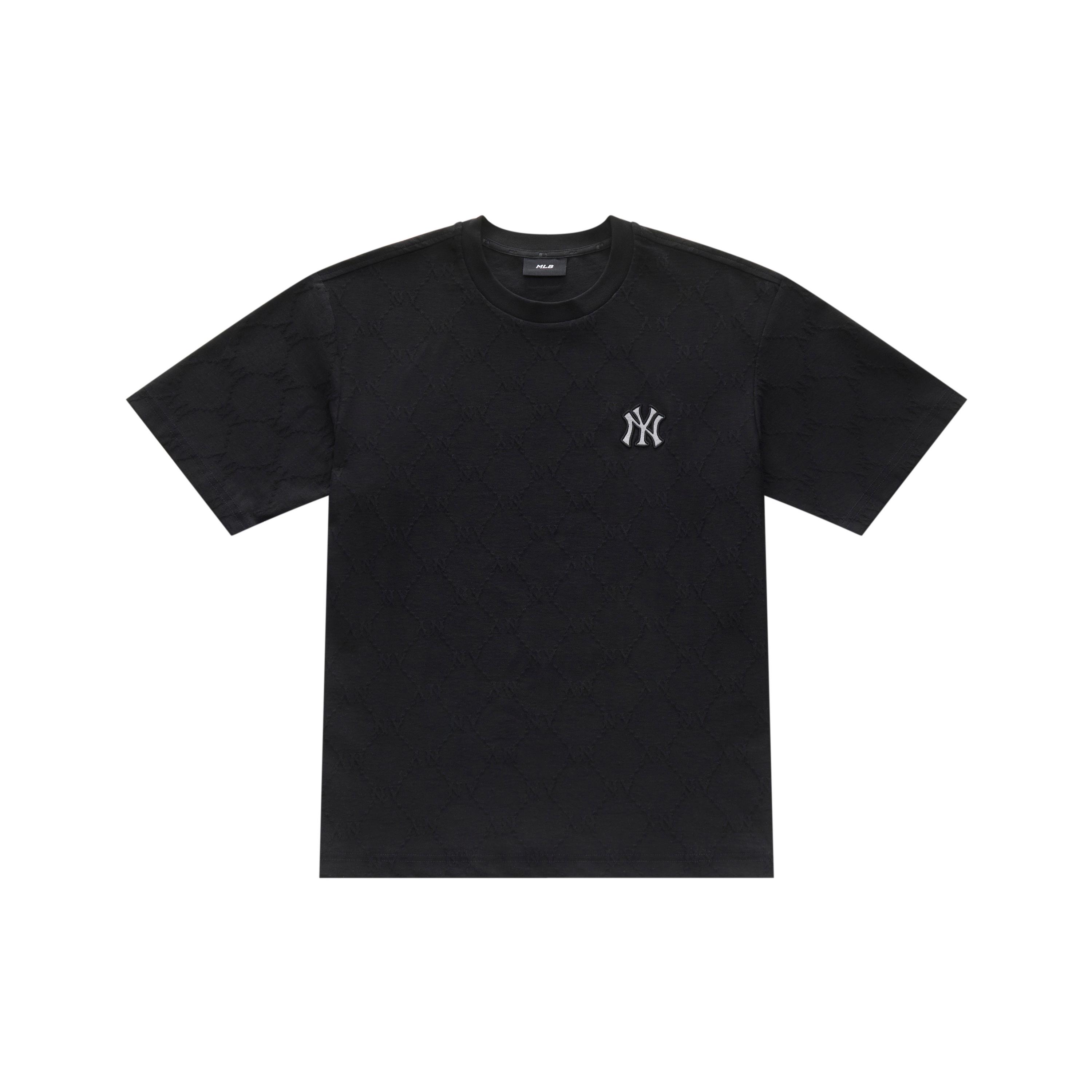 MLB MONOGRAM SS25 T Shirt Unisex Black 3ATSM1353-50BKS XS