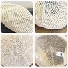 Summer Mesh Women'S Berets Braided Newsboy Cap Ladies Hollow Out Net Caps Soft Flat Top Beach Sun Hat Women Painter Caps