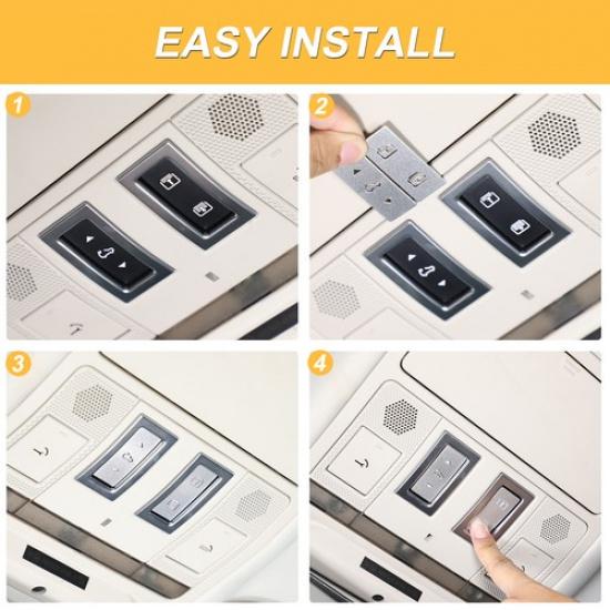 Silver Sunroof Switch Button Trim For Land Rover Defender L663 -