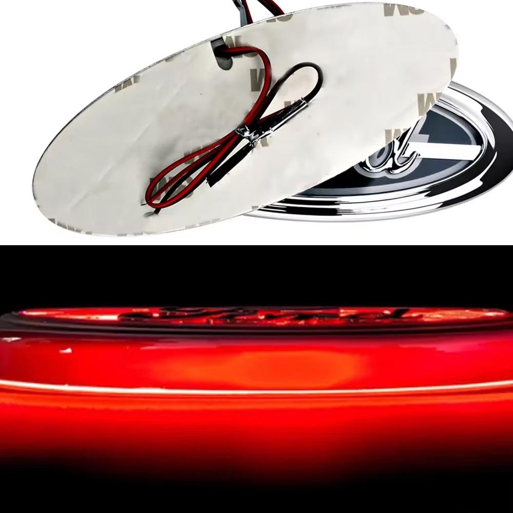 

Красный светодиодный значок на багажник 5D подсветка логотипа для Ford Focus Mondeo Kuga Fusion 5D подсветка логотипа Ford подсветка решетки радиатора Ford атмосферная лампа 14,5 см