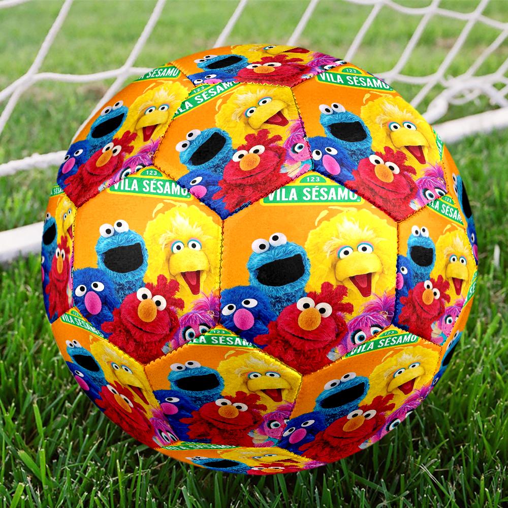 Sesame Street Theme Size 5 Soccer Ball, Suitable for Both Indoor and Outdoor Matches, a Gift Suitable for Everyone.