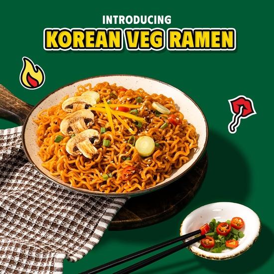 Masterchow K-chow Koreanische Veg Instant Ramen Nudeln - 92g
