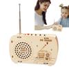 Build a Radio Kit Wood Radio Electronic Learning Set Science Experiment Electronics Toys Stem Project Kit Building Educational