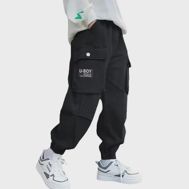 Pantaloni de iarnă din fleece pentru băieți 2023 – Salopete la modă de toamnă/iarnă pentru copii