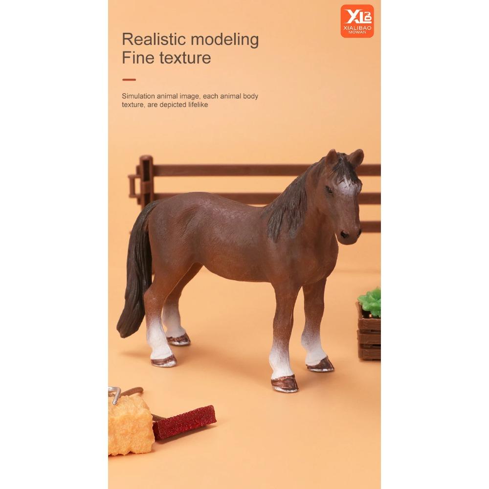 Simulation Farm Animals Poultry Cow Pig Dog Chicken Duck Goose Cub Figurines Model Action Figures Educational Toy For Kids