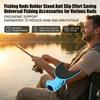 Fishing Rods Holder Stand Anti Slip Effort Saving Universal Fishing Accessories for Various Rods