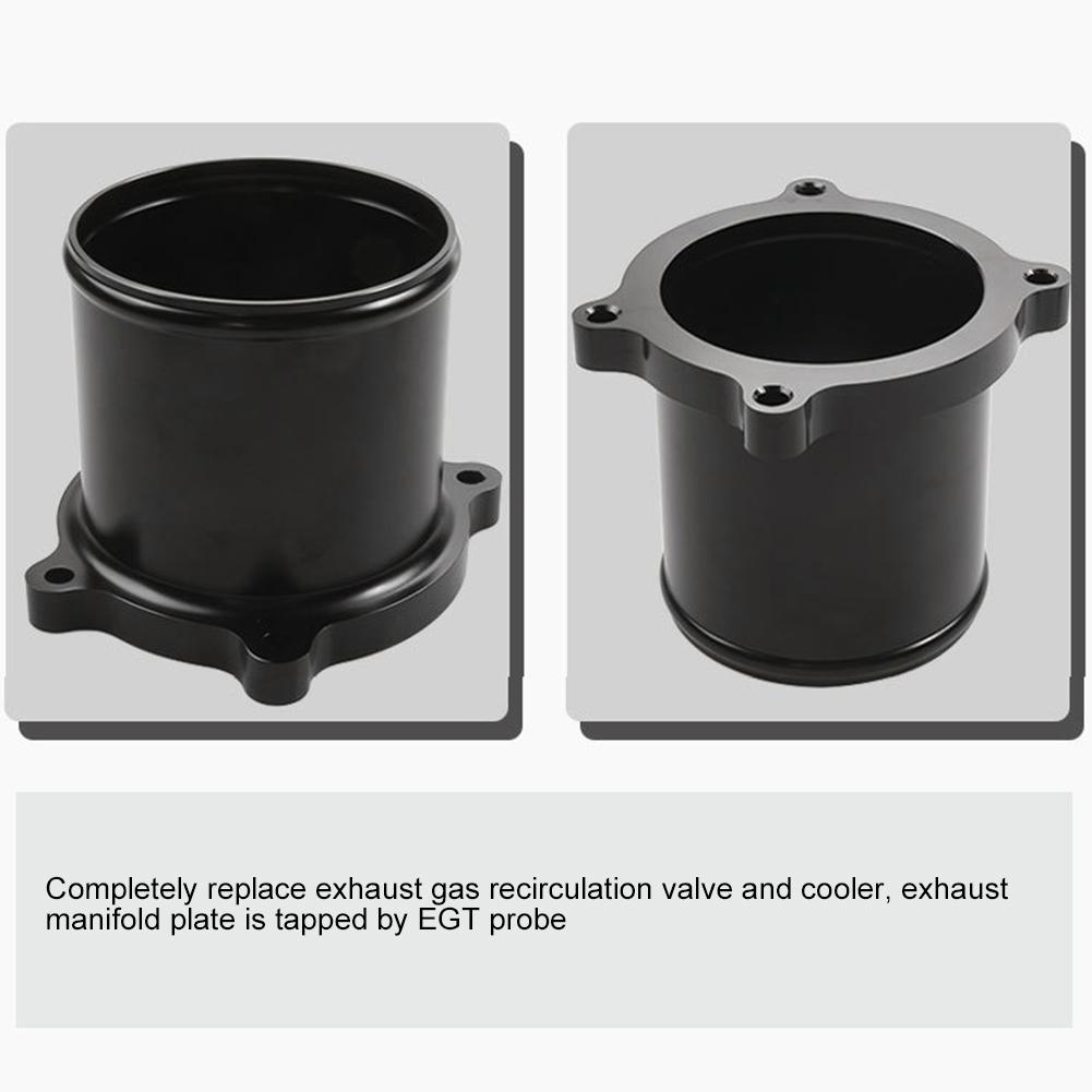 EGR-Kühler Drosselklappen-Entfernungs-Kit Passend für Dodge Ram 2500 3500 4500 5500 6.7L 1318Ohne EGR