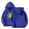 Kids' Long Sleeve Loose Pullover Letter Print Drawstring Hooded Sweatshirt