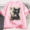 Funny Cat RaUnisex Tshirt Graphic Tee Japanese Kawaii Anime Cat Graphic T Shirts Unisex Women Casual Short Sleeve Cotton Tee Shirt