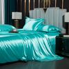 Bedding Set Solid Color Luxury Bedding Kit Rayon Satin Duvet Cover Set Twin Queen King Size Bed Set 4pcs Home Textile