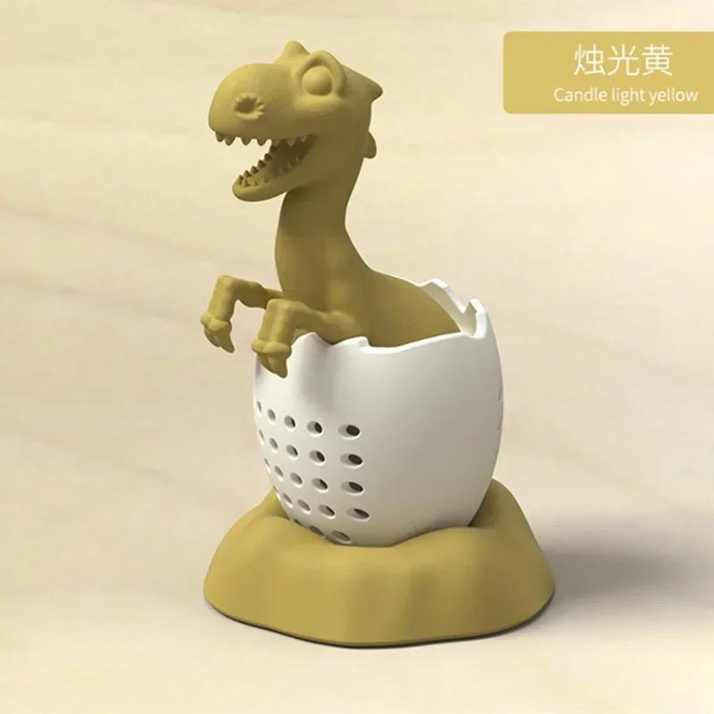 Tea Infuser Silicone Tea Strainer Black Tea Filter Cute Dinosaur Tea Bag Filter Diffuser Strainer Teaware Accessories