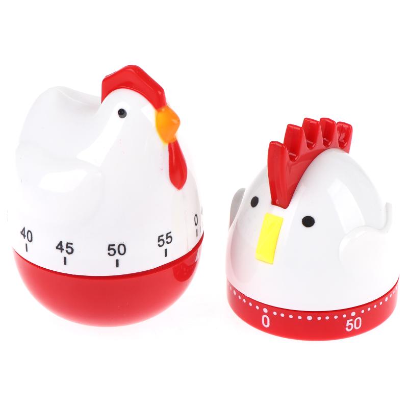 Cute Chicken Rooster Kitchen Timer Mechanical Countdown Alarm Clock Kid Friendly for Study Cooking Baking Reminder