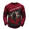 Men's Knit Crewneck Long Sleeve Shirt for Casual or Everyday Wear