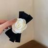 1pc Xiaoxiangfengshan Camellia Bow Headpiece Hairclip Female Rear Head Grip Clip Large Shark Clip Premium Spring Clip