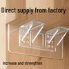 Nail-Free Right Angle Shelf Support Bracket for Wardrobes and Cabinets