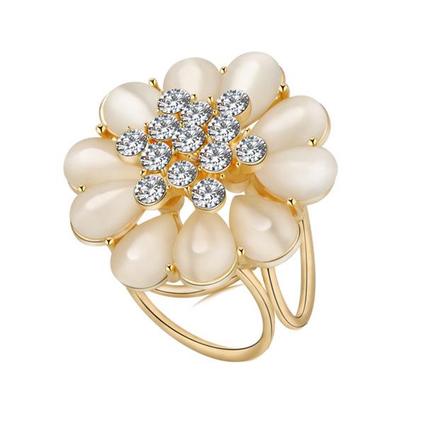 Korean Cartoon Pearl Brooch & Camellia Corsage with Crystal Diamond Scarf Buckle