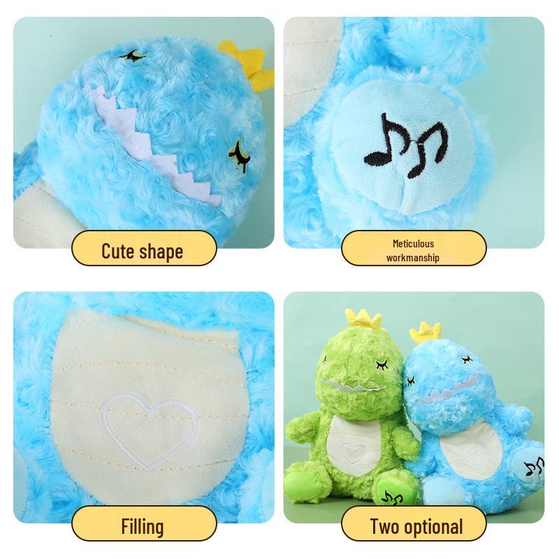 Glow-in-the-Dark Plush Dinosaur - Soft, Soothing Sleep Companion