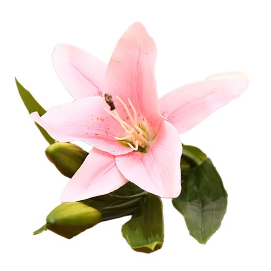 3 Heads Artificial Fake Lily Flowers Bouquet Home Garden Party Wedding Decors
