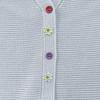 Mokana Women's V-Neck Knit Cardigan with Colorful Buttons