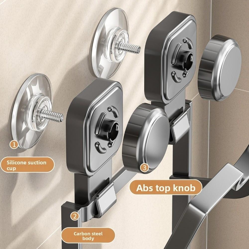 Carbon Steel Suction Cup Pot Lid Rack Cookware Storage Cutting Board Storage  Kitchen