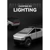 1/24 Tesla Cybertruck Camping RV Alloy Die Cast Toy Car Model Sound and Light Children's Toy Collectibles Birthday Gift