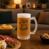 Verre à Bière - PLANETEE - J'peux pas minimaliste - Givré - Verre trempé 470 ml - Impression par sublimation