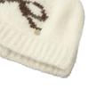 Sweet and cute bow jacquard knitted cold hat autumn and winter literary and versatile big head circumference wool hat cold-proof warm hat