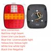 2x 12V 24V 39 LED Rear Brake Stop Turn Tail Light License Plate Lamp Truck Trailer Lorry Van For Ford Jeep Wrangler CJ YJ JK