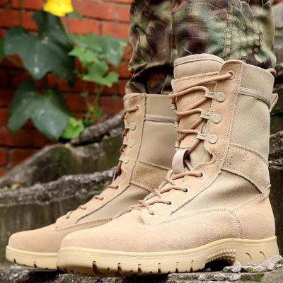 Bottes désert montantes d'extérieur, bottes de combat, bottes militaires pour hommes, chaussures de randonnée respirantes, bottes tactiques printemps et automne, combat terrestre