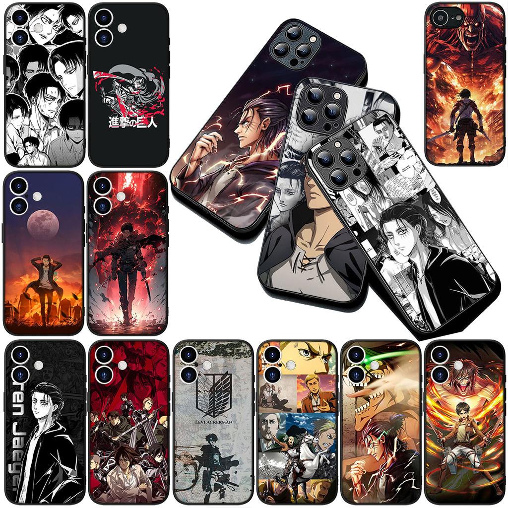 Attack on titan levi Sfondo Copri Telefono per Apple iPhone 12 13 Pro Max Mini ProMax X XR 17E 13Mini Custodia Protettiva