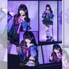 Nijisanji Kyoran Meroko Cosplay VTuber Halloween Meroko [Milky Time] Costume, (Costume)