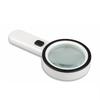 30x Handheld Reading Magnifier with 12 LED Lights - High Magnification Double Lens for Elderly Use