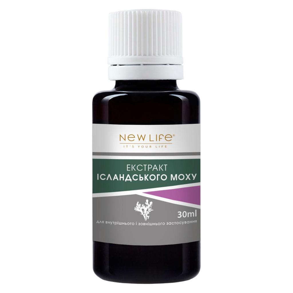 Icelandic Moss (Cetraria) Extract Tincture Herbal Liquid Supplement Dietary New Life