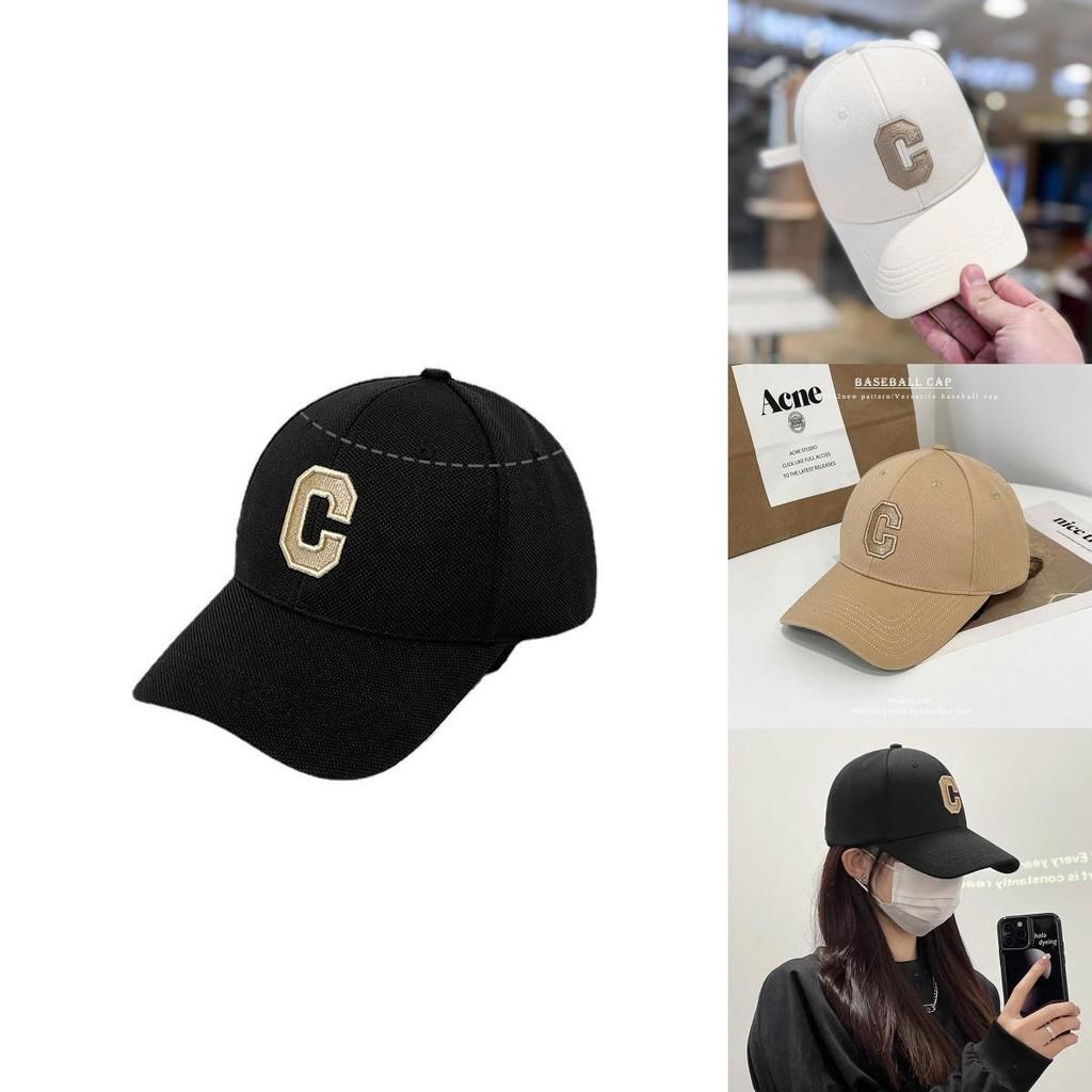 Trendy Black Letter Embroidered Baseball Cap Adjustable Cotton Summer Hat