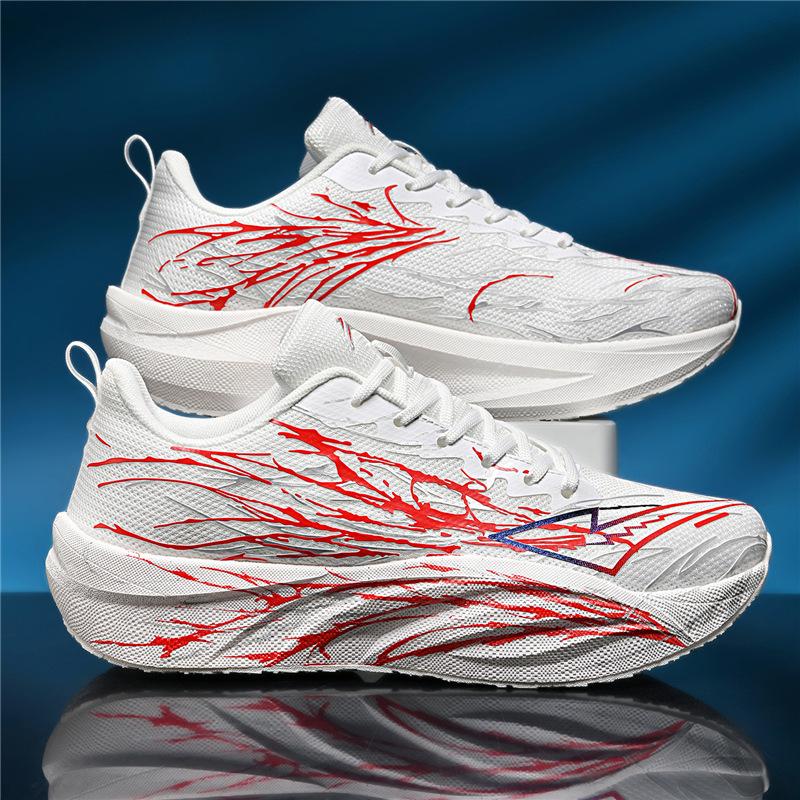 

New large-size men s shoes, youth professional marathon carbon board couple shoes, older children s running shoes, really explosive sports shoes 34