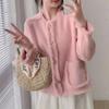 Women's Fashion Casual Solid Color Print Autumn Winter Long Sleeve O-Neck Sweaters