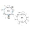 Unique Heart Bracelet for Women Korean Cute Tassels Angel Wing Pendant Bracelet