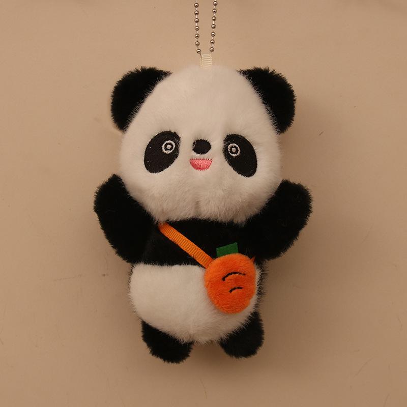 

Фруктовая сумка через плечо с подвеской в виде панды, плюшевая игрушка, кукла, сумка с подвеской, кукла-машинка, маленький подарочный сувенир [14cm]