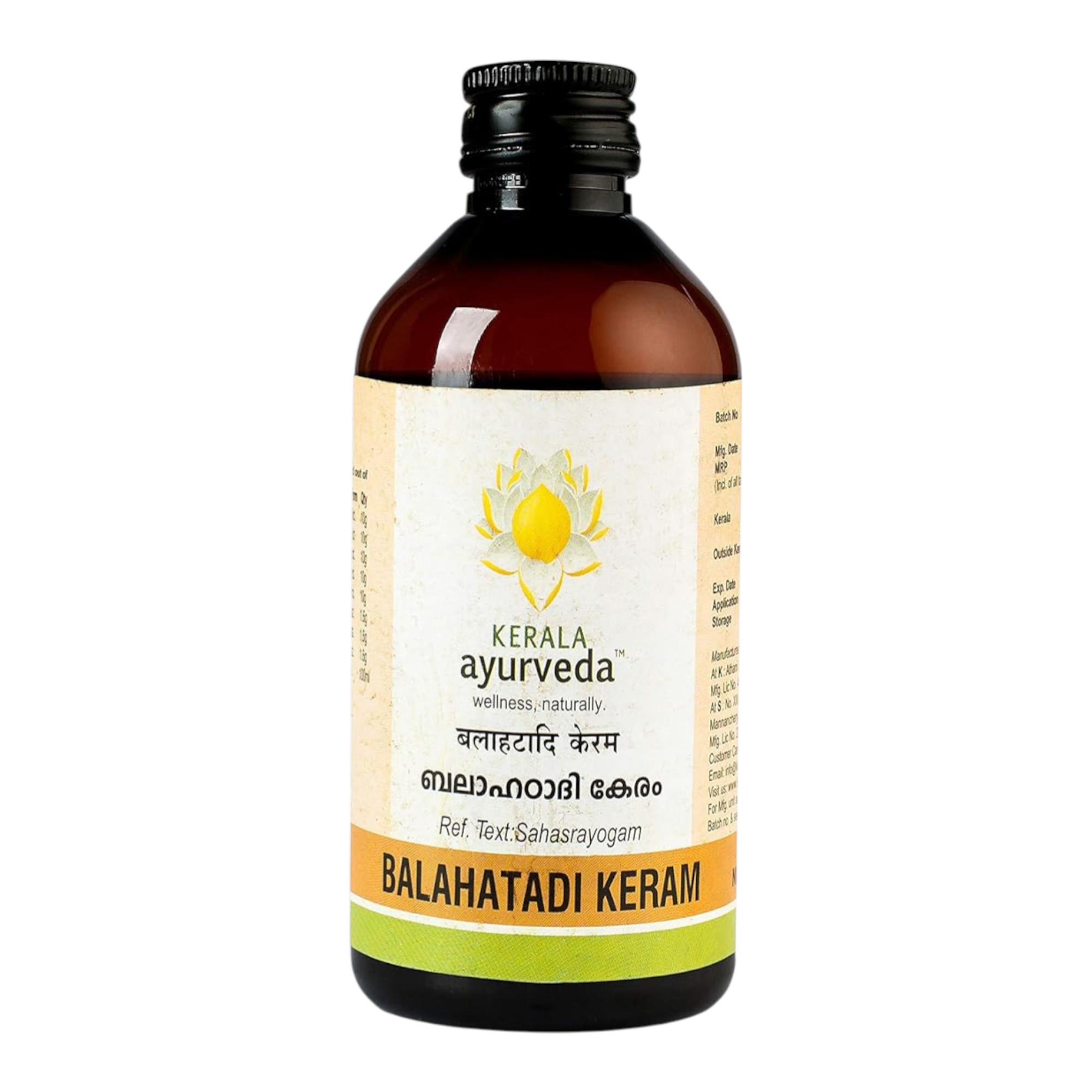 Kerala Ayurveda Balahatadi Keram Hair & Scalp Oil 200 ml Pack of 1 | Herbal Anti-Stress Relaxing Oil