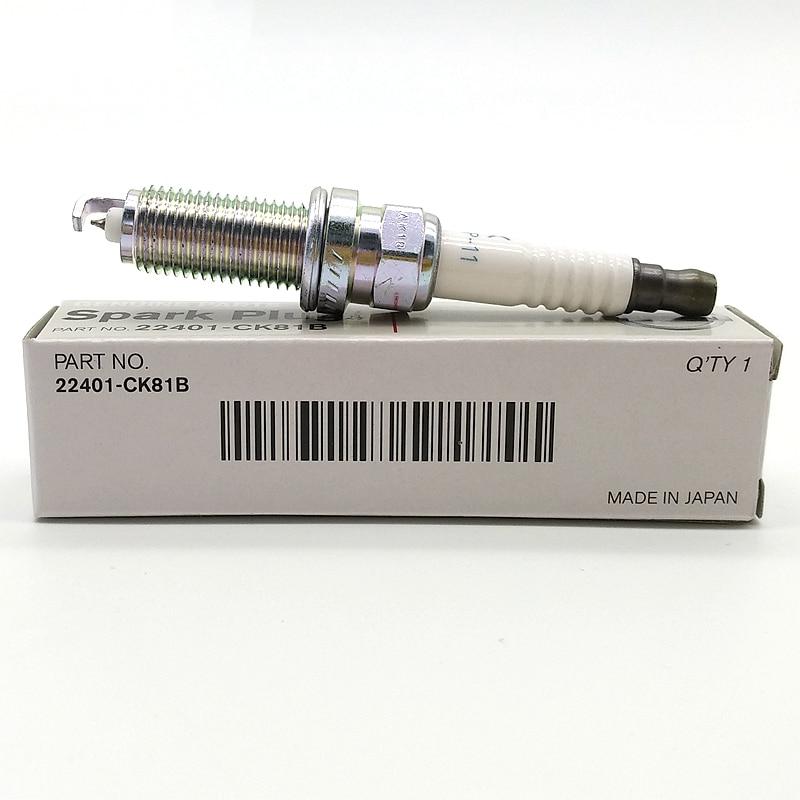 4-6pcs PLZKAR6A-11 22401 CK81B Iridium Spark Plugs Fit For NISSAN X-TRAIL QASHQAI NV200 MARCH Frontier LZKAR6AP11 22401CK81B