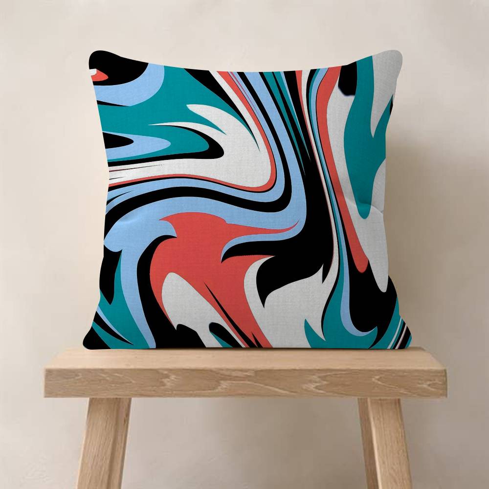 Strata Liquid Game Use Personalized Picture Text Home Decorative Pillows Household Gifts 45x45cm