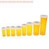 5Pcs Plastic Medicine Pill Bottles With Child Resistant Caps Medicine Containers Travel Pill Vials - 6/8/13/16/20/30/40/60 Dram