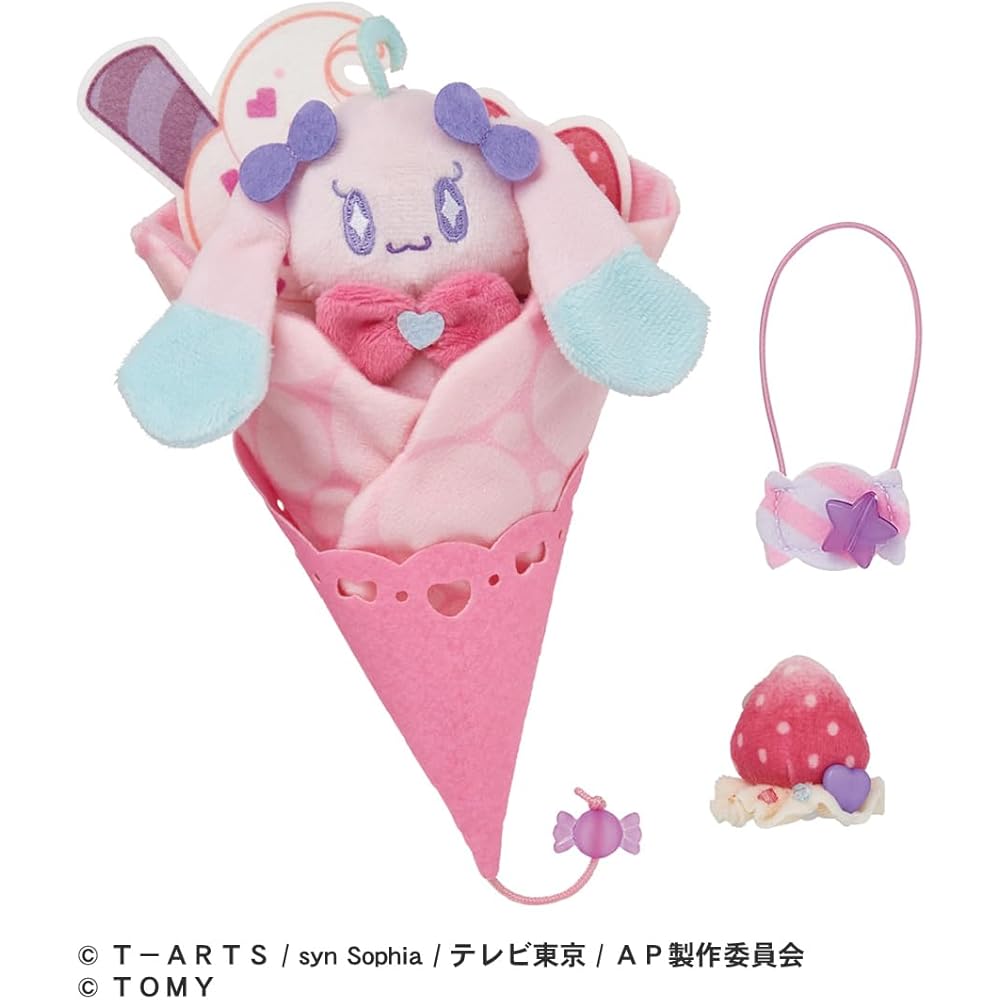 Himitsu No Ai Puri Handheld Plush Toy Rabbit Set with Soft Fabric and Cute Design