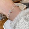 Korean Style Minimalist S925 Silver Bead Chain Bracelet - Luxury & Versatile Fashion Jewelry