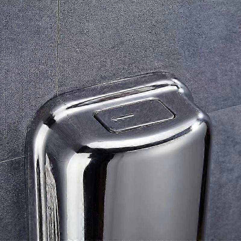Black Vandal-proof stainless steel soap dispenser 500ml