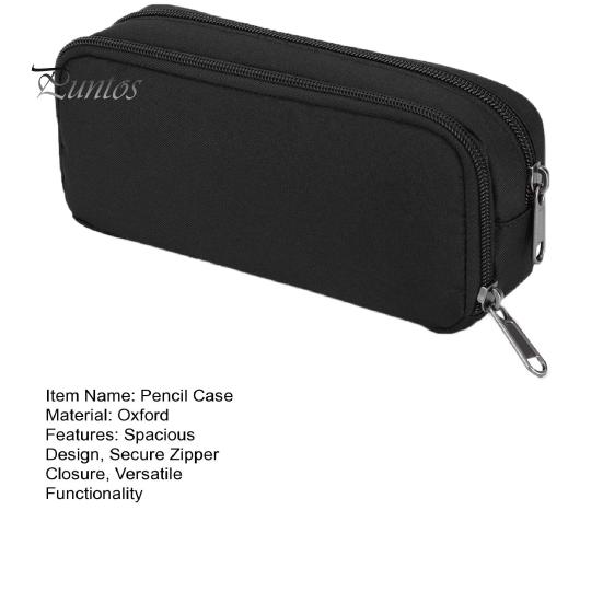 Pencil Case Secure Large Capacity Zipper Closure Oxford Cloth Waterproof Stationery Storage Organizer School Supplies