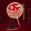 Tassels Phoenix with Pendant Handheld Bridal Group Fan Hand Bouquets Chinese Fan Embroidery Fan