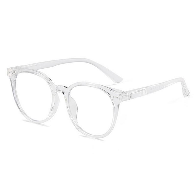 1215 Latest Blue Light Blocking Prescription Optical Frame Round Retro Glasses TR90 Frame -0.5 -0.75 -1.0 -2.0 To -6.0