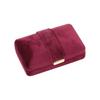 Velvet Gold Button Jewelry Box for Rings and Earrings