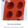 1Pcs Muffin Cupcake Baking Tray Bordelais Fluted Cake Pudding Mold 8/18 Holes Caneles Silicone Mold Diy Baking Kitchen Accessory